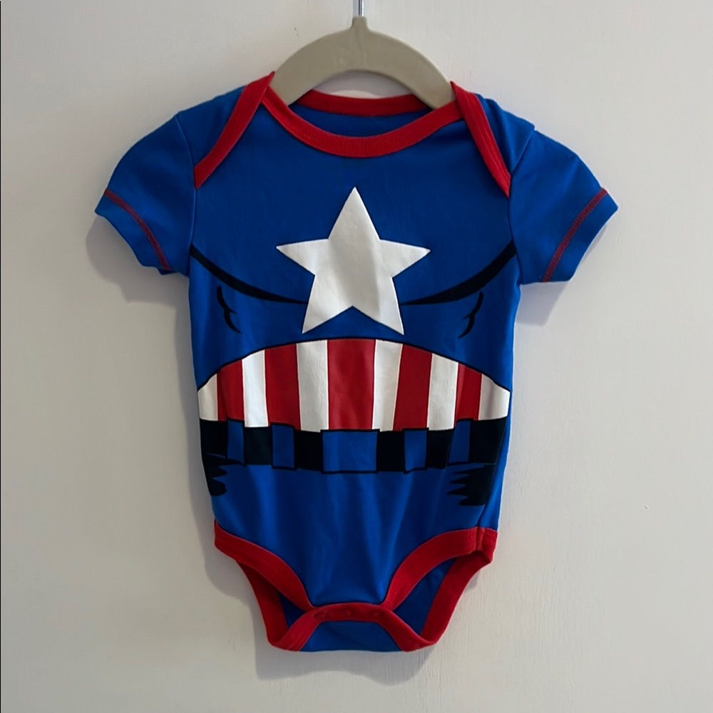 Marvel Captain America Halloween Costume One Piece Bodysuit Baby MNSSHP